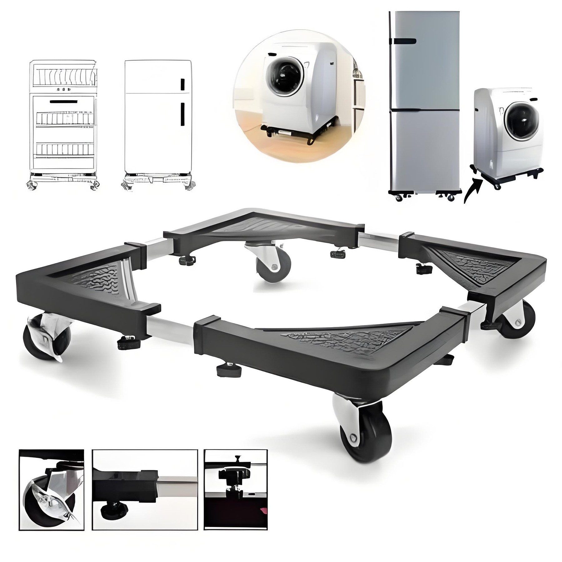 Movable Washing Machine /Fridge Stand