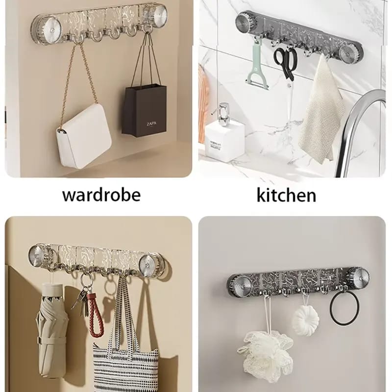5Hooks Rotating Suction Cup Hooks – সুবিধা